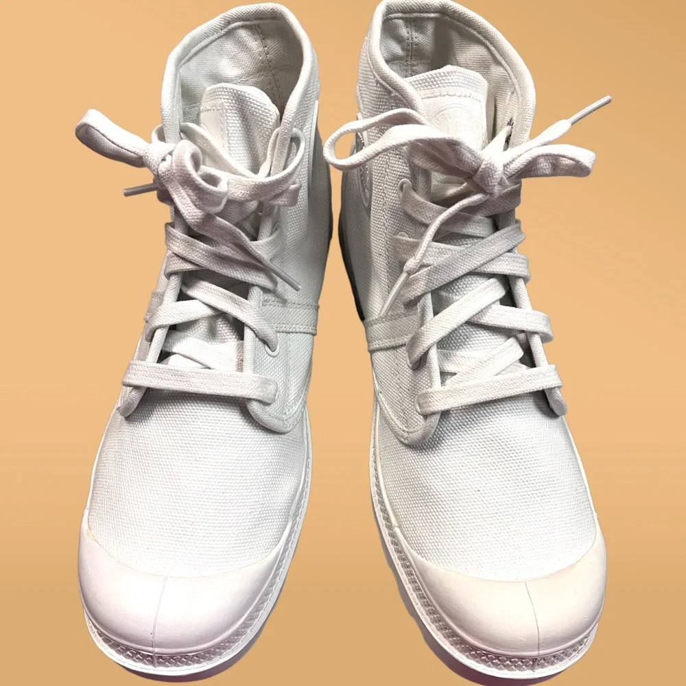 💥HP💥 NWOT Palladium PAMPA high top sneakers in white. Size men’s 8 👟 - Picture 10 of 14